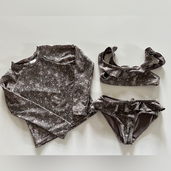 Jamie Kay Other - •sold•Jamie Kay Rashguard Swim Emma Bikini | Dark Pansy Floral